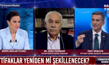 İYİ Partili Dikbayır'ın canlı yayında gösterdiği fotoğraflar Doğu Perinçek'i çıldırttı