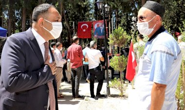 BAŞKAN YILMAZ, ŞEHİTLİĞİ ZİYARET ETTİ