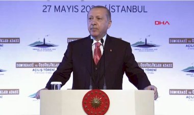 Erdoğan, Demokrasi ve Özgürlükler Adası açılışında konuşuyor