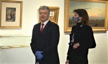 “Poroşenko’nun resimleri” nedeniyle Ivan Gonchar Müzesi’ne baskın yapıldı (video)