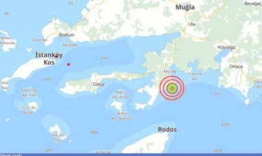 Marmaris'te  4.4 büyüklüğünde bir deprem daha!