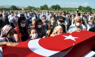Şehit Piyade Uzman Onbaşı Recep Yüksel'in cenazesinden kareler