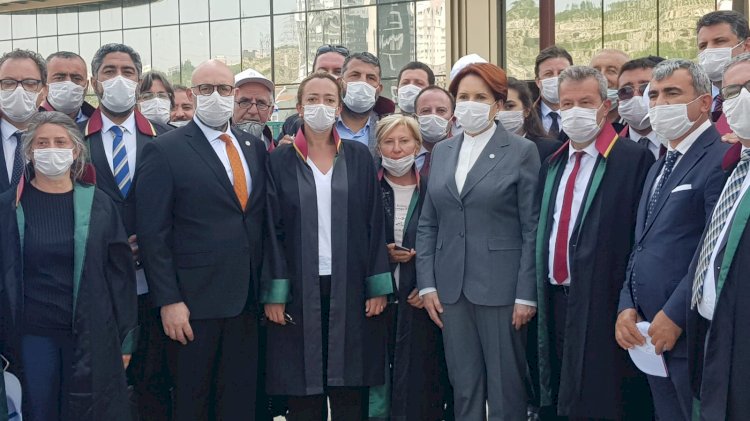 Meral Akşener ve Mansur Yavaş'tan baro başkanlarına destek ziyareti