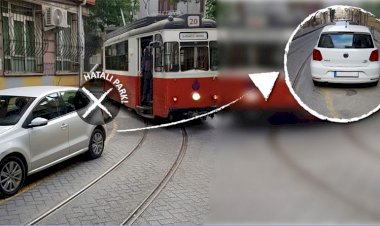 TRAMVAY SEFERLERİNE 160 KEZ HATALI PARK ENGELİ