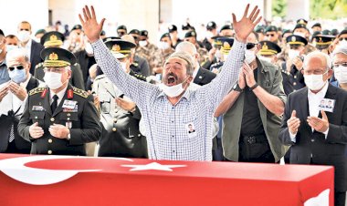 Şehitler uğurlandı