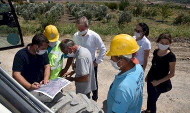Soma Turgutalp’te Yağmur Suyu Hattı Döşeniyor