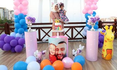 Şehit polisin kızı Asel'e, meslektaşlarından doğum günü sürprizi