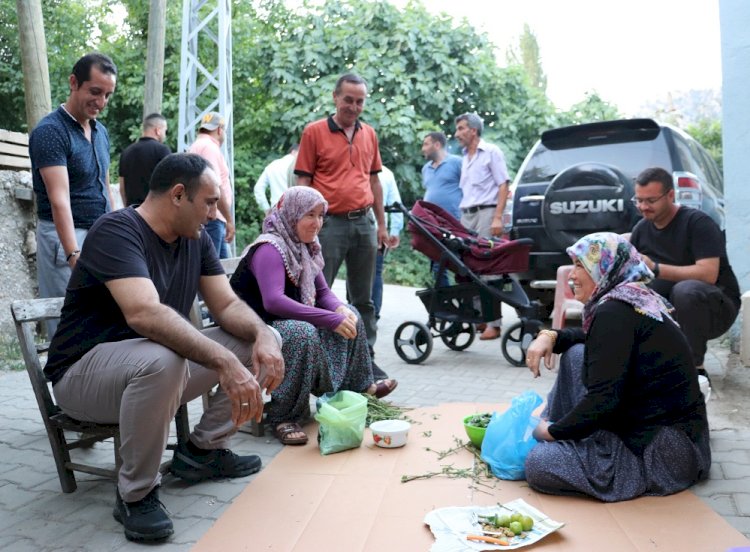 BAŞKAN YILMAZ, YAYLALARDA HEM İNCELEME YAPTI HEM TALEP DİNLEDİ