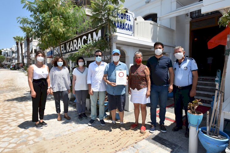 FOÇA’DA İKİ İŞLETMEYE TURUNCU ÇEMBER