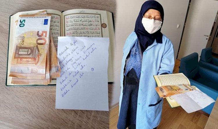 Karantina için odalarında kaldığı öğrencilere 400 Avro bırakmış