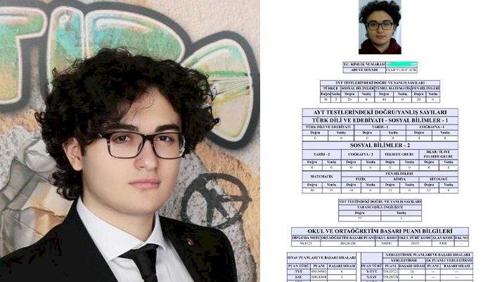YKS sayısal birincisi Esad Yusuf Atik SÖZCÜ’ye konuştu