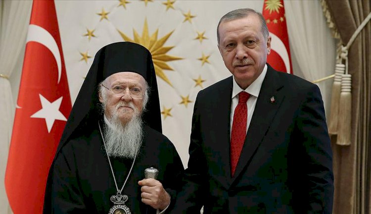 Fener Rum Patriği Bartholomeos'tan Cumhurbaşkanı Erdoğan'a teşekkür