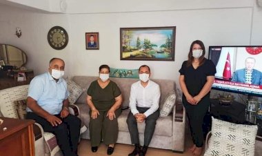 Didim'in yeni kaymakamından ilk ziyaret şehit ailelerine