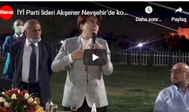 Meral Akşener: Türkiye'nin nefes almaya ihtiyacı var