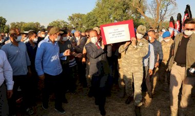 Şehit güvenlik korucusu, son yolculuğuna uğurlandı