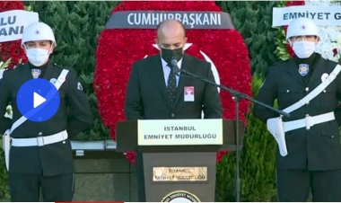 Şehit polis memuru için İstanbul Emniyet Müdürlüğünde tören düzenlendi