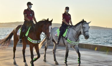ATLI POLİSLER ALİAĞA’DA GÖREVE BAŞLADI