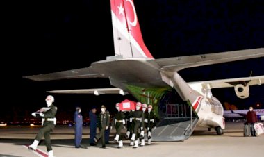 Şehit Uzman Çavuş Bilal Yılmaz'ın naaşı Gaziantep'e getirildi