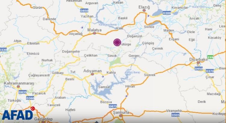 Malatya’da 5.7 büyüklüğünde deprem meydana geldi