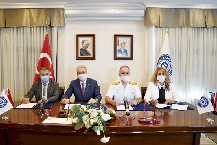 EÜ ile Amfibi Deniz Piyade Tugay Komutanlığı arasında işbirliği protokolü imzalandı
