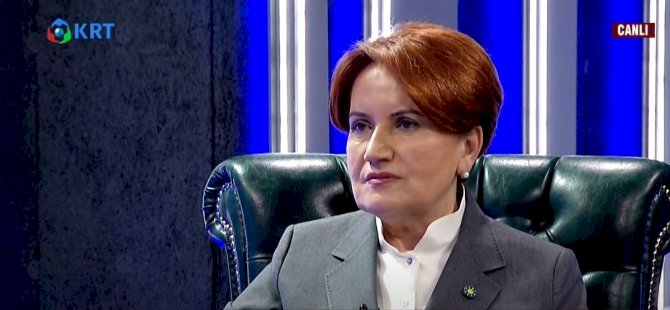 Meral Akşener'den canlı yayında önemli açıklamalar