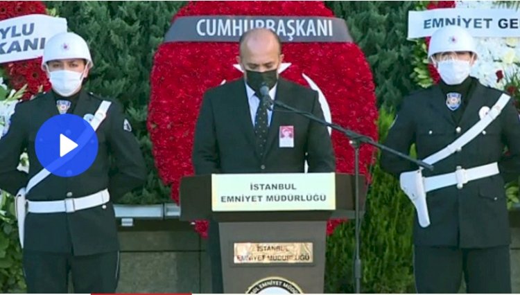 Şehit polis memuru için İstanbul Emniyet Müdürlüğünde tören düzenlendi