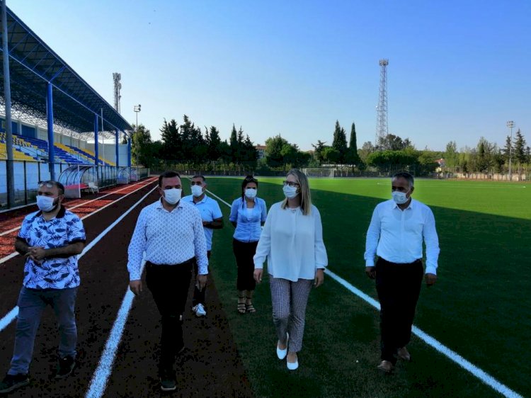 BÖLÜNMEZ ÇANKIRI, SEFERİHİSAR İZZET GÜL STADYUMUNUN SON HALİNİ İNCELEDİ