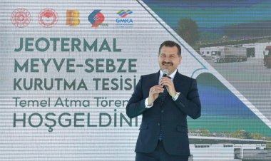 Jeotermal Sebze Meyve Kurutma Tesisi’nin temeli atıldı