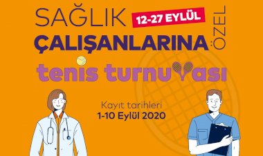 İBB’DEN SAĞLIK ÇALIŞANLARINA ÖZEL TENİS TURNUVASI