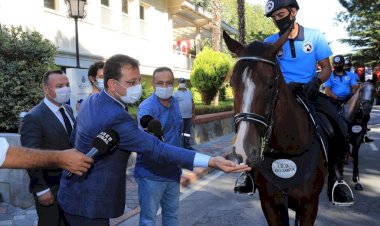 ATLI ZABITA BİRİMİ İLE TANIŞAN İMAMOĞLU: “İSTANBUL’A DA BÖYLE BİR SİMGE YAKIŞIR”