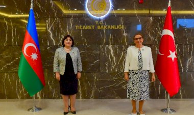 Ticaret Bakanı Pekcan, Azerbaycan Meclis Başkanı ile görüştü