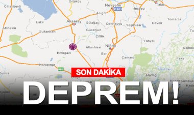 Niğde'de 5.1 büyüklüğünde deprem