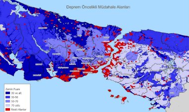 İSTANBUL DEPREM HARİTASI YAYINLANDI