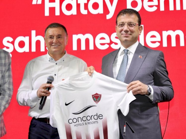 ŞAMPİYONLUK GECESİNE KATILAN İMAMOĞLU:  “HATAY’A TARİHİ BİR SORUMLULUK DÜŞÜYOR”