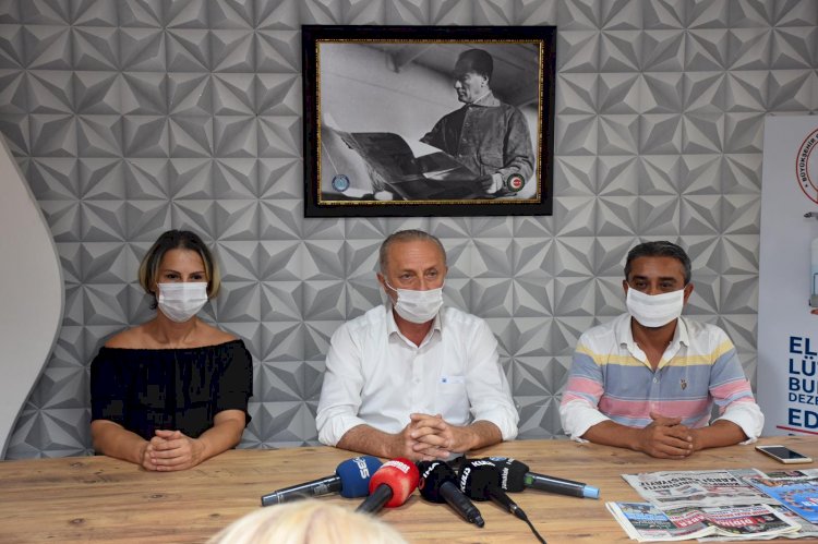 BAŞKAN ATABAY GAZETECİLERLE BİR ARAYA GELDİ.