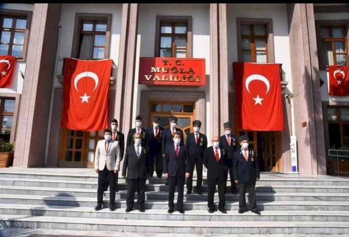 Gaziler Gününde Muğla Valisini Ziyaret Ettiler