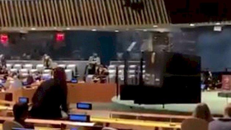 BM’de rezillik: Erdoğan konuşurken salonu terk etti
