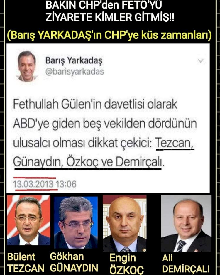CHP'li Özgür Özel, CHP'li FETÖ'cülerin neden soruşturma bile geçirmediğini sormuyor.