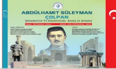 Özbek aydın Şehit Çolpan'a vefa