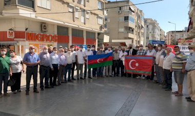 İYİ Parti Bayraklı'dan Azerbaycan'a destek Tek Mi̇llet İki̇ Devlet  