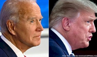 Trump ile Biden kozlarını uzaktan paylaştı