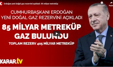 Erdoğan Karadeniz'de bulunan yeni doğal gaz rezervini açıkladı