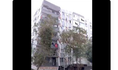 İzmir'de binanın yıkılma anı saniye saniye kameralarda