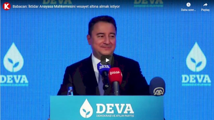 Babacan'dan AYM tartışmalarına sert tepki: Adalete inanmıyorlar