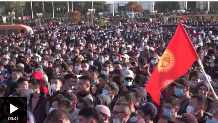 Kırgızistan’da protestolar: Seçim sonucunu tanımayan muhalefet sokağa çıktı