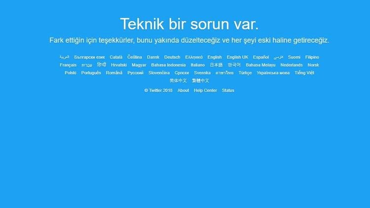 Twitter durduruldu hatası ile karşı karşıya! Twitter çöktü mü ve neden açılmıyor?