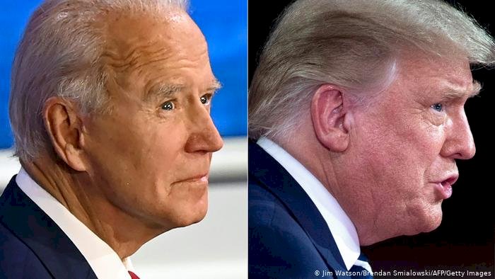 Trump ile Biden kozlarını uzaktan paylaştı