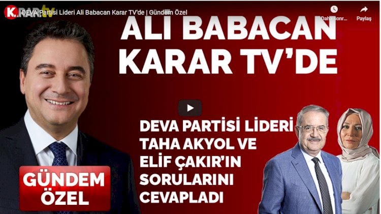 Ali Babacan: Bunların yaptığı hataları bakkal çırağı yapmaz