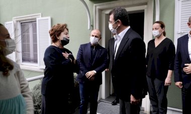İMAMOĞLU ÇİFTİNDEN YILMAZ VE HAMZAÇEBİ AİLELERİ’NE TAZİYE ZİYARETİ