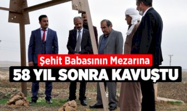 Şehit Babasının Mezarına 58 Yıl Sonra Kavuştu